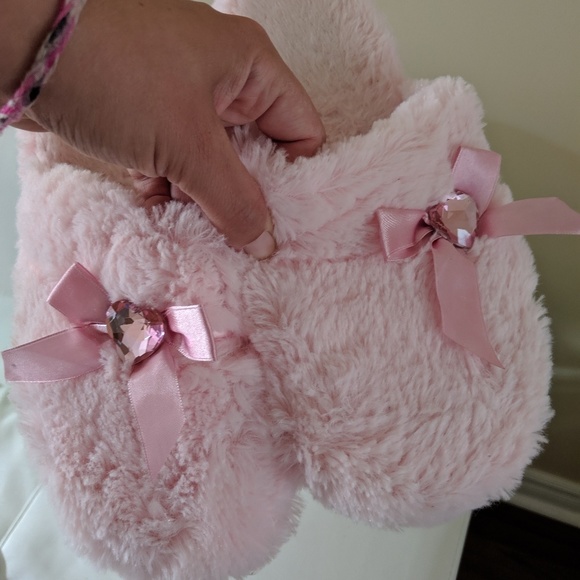 Ardene Shoes - Pink furry slippers
